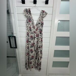 Floral V-Neck Maxi Dress